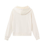 Giordano Women's Loose Fit French Terry Hoodie With Embroidery - Premium Hoodie