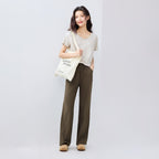 Women’S Mid - Rise Loose Fit Elastic Waist Pants | Online Exclusive S - Shop Giordano