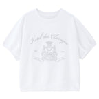 Women's Printed Cotton Terry Loose Fit T-Shirt | Korea Collection S - Shop Giordano