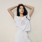 Women's Printed Cotton Terry Loose Fit T-Shirt | Korea Collection S - Shop Giordano