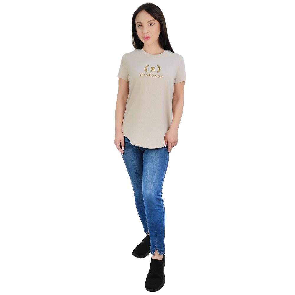 Women’S Regular Fit Cotton Crew Neck Printed Tee S - Shop Giordano