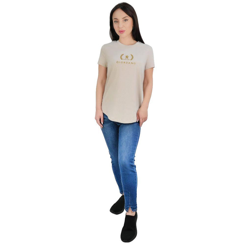 Women’S Regular Fit Cotton Crew Neck Printed Tee S - Shop Giordano