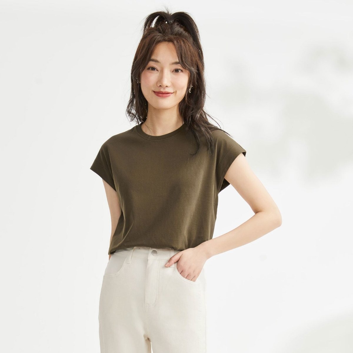 Women’S Regular Fit Crew Neck Cotton Jersey Tee | Online Exclusive S - Shop Giordano