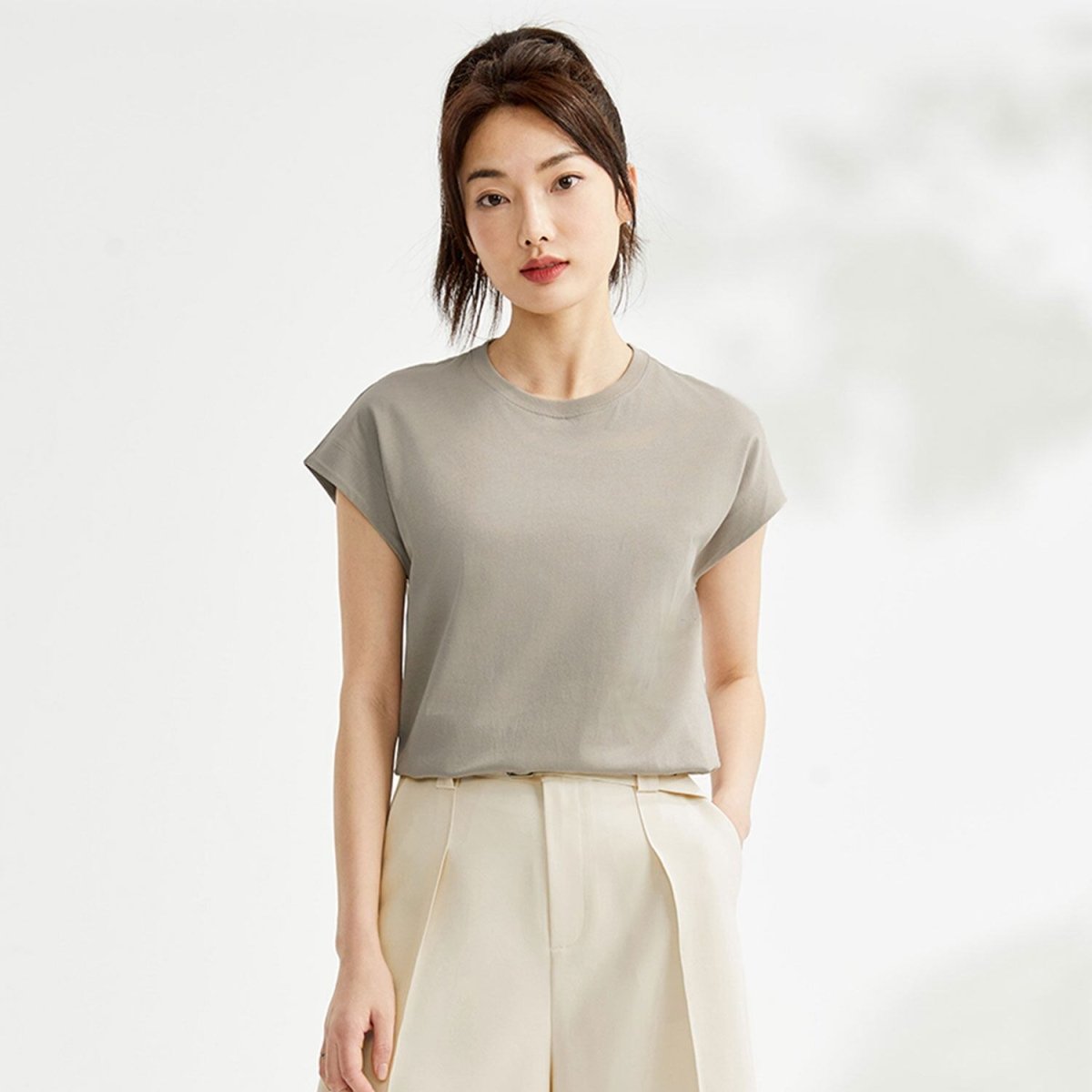 Women’S Regular Fit Crew Neck Cotton Jersey Tee | Online Exclusive S - Shop Giordano