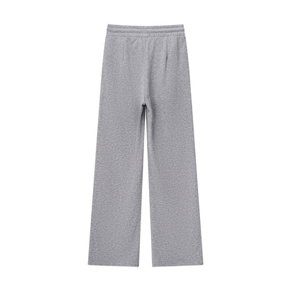 Women's Regular Fit Pants: French Terry, High Waist Comfort - Giordano