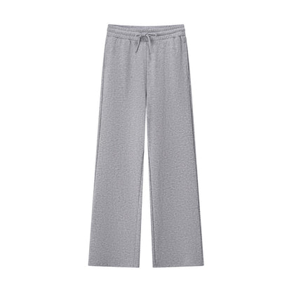 Women's Regular Fit Pants: French Terry, High Waist Comfort - Giordano
