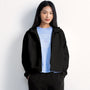Women's Relaxed Fit Interlock Hoodie Knit Jacket S - Shop Giordano