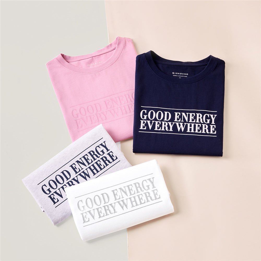 Women's Relaxed Fit Printed Crew Neck Cotton Tee | Korea Collection S - Shop Giordano
