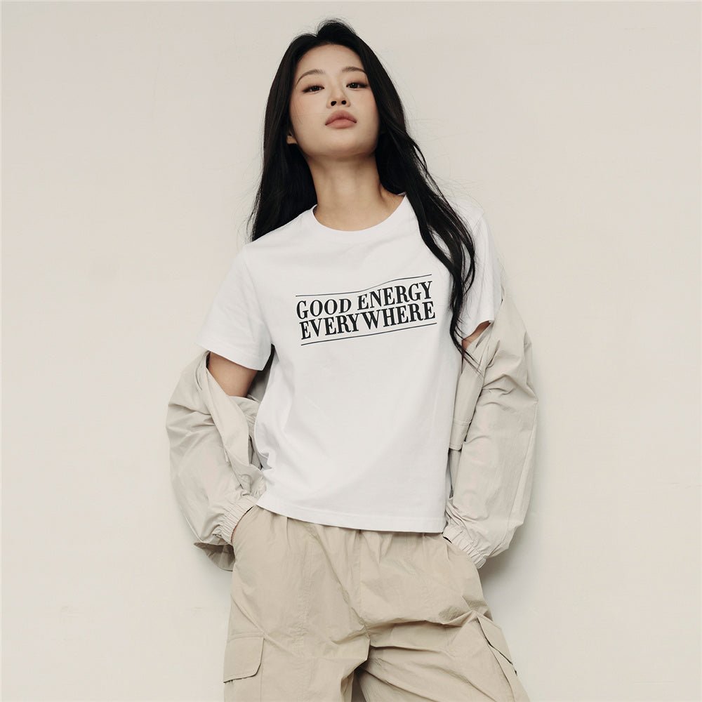 Women's Relaxed Fit Printed Crew Neck Cotton Tee | Korea Collection S - Shop Giordano
