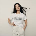 Women's Relaxed Fit Printed Crew Neck Cotton Tee | Korea Collection S - Shop Giordano