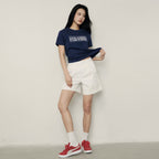 Women's Relaxed Fit Printed Crew Neck Cotton Tee | Korea Collection S - Shop Giordano