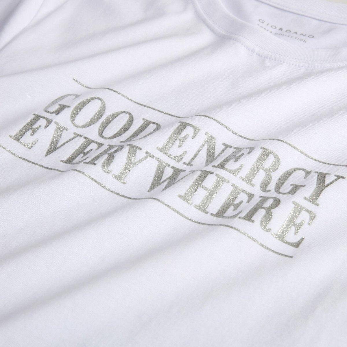 Women's Relaxed Fit Printed Crew Neck Cotton Tee | Kr Collection - Giordano
