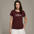 Women's Signature Print Tee | Comfort Fit Crew Neck S - Shop Giordano