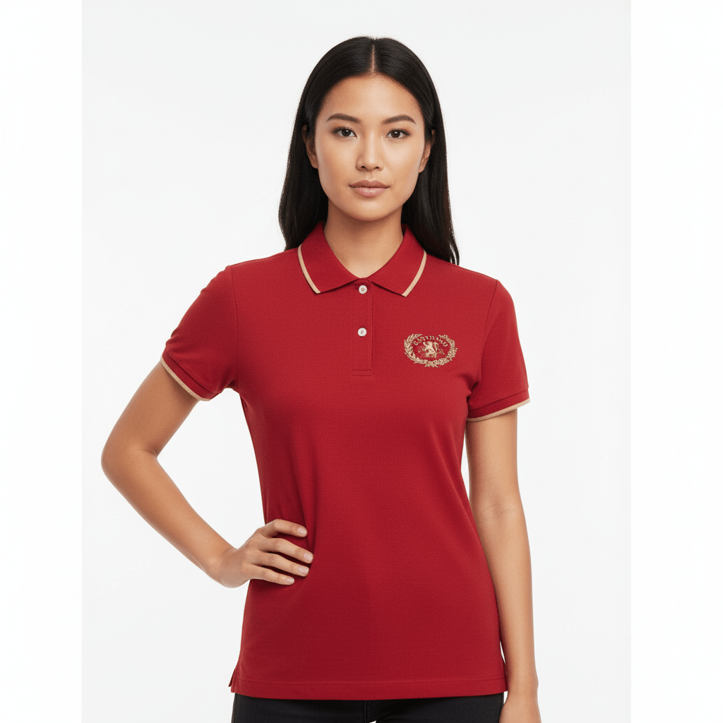 Women’S Slim Fit Cotton Lycra Embroidered Polo S - Shop Giordano
