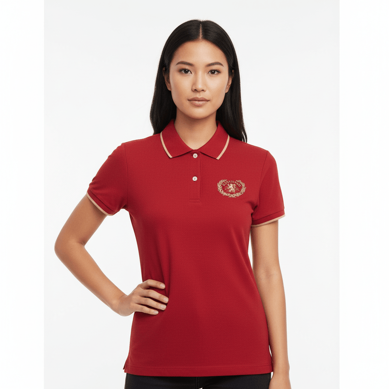 Women’S Slim Fit Cotton Lycra Embroidered Polo S - Shop Giordano