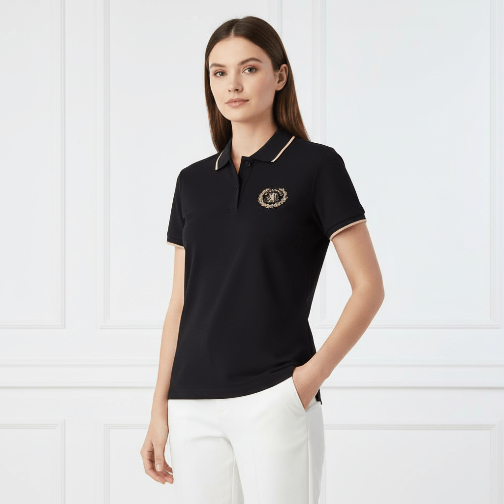 Women’S Slim Fit Cotton Lycra Embroidered Polo S - Shop Giordano