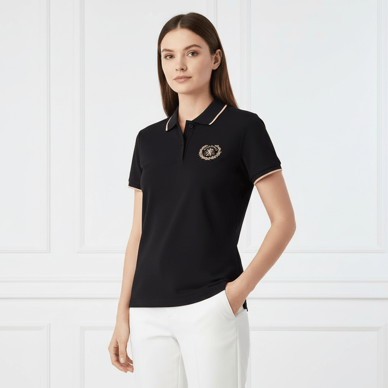 Women’S Slim Fit Cotton Lycra Embroidered Polo S - Shop Giordano