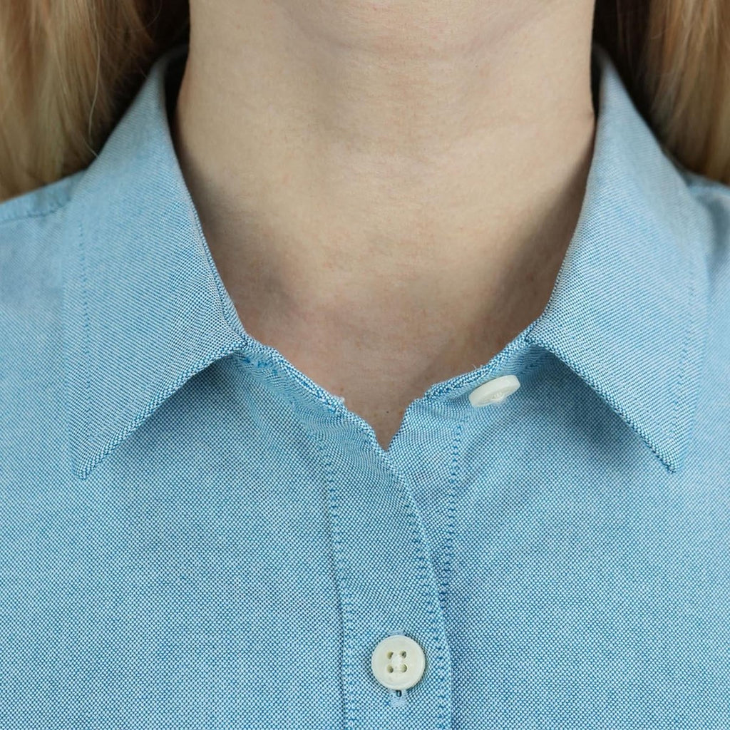 Women’S Slim Fit Cotton Oxford Shirt | Acute Collar With Embroidery S - Shop Giordano
