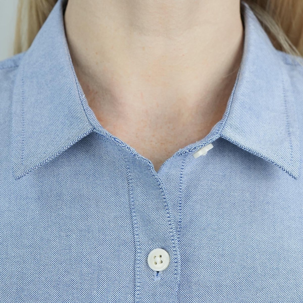 Women’S Slim Fit Cotton Oxford Shirt | Acute Collar With Embroidery S - Shop Giordano