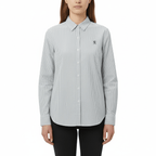 Women’S Slim Fit Cotton Oxford Shirt | Acute Collar With Embroidery S - Shop Giordano