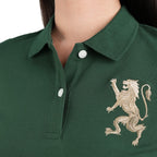 Giordano Women's Slim Fit Embroidered 3D Lion Polo - first_variant_option_2 Premium Polo for Giordano