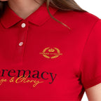 Women's Slim Fit Embroidery Bold Polo (Liquid Touch) S - Shop Giordano