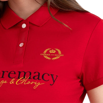 Women's Slim Fit Embroidery Bold Polo (Liquid Touch) - Giordano