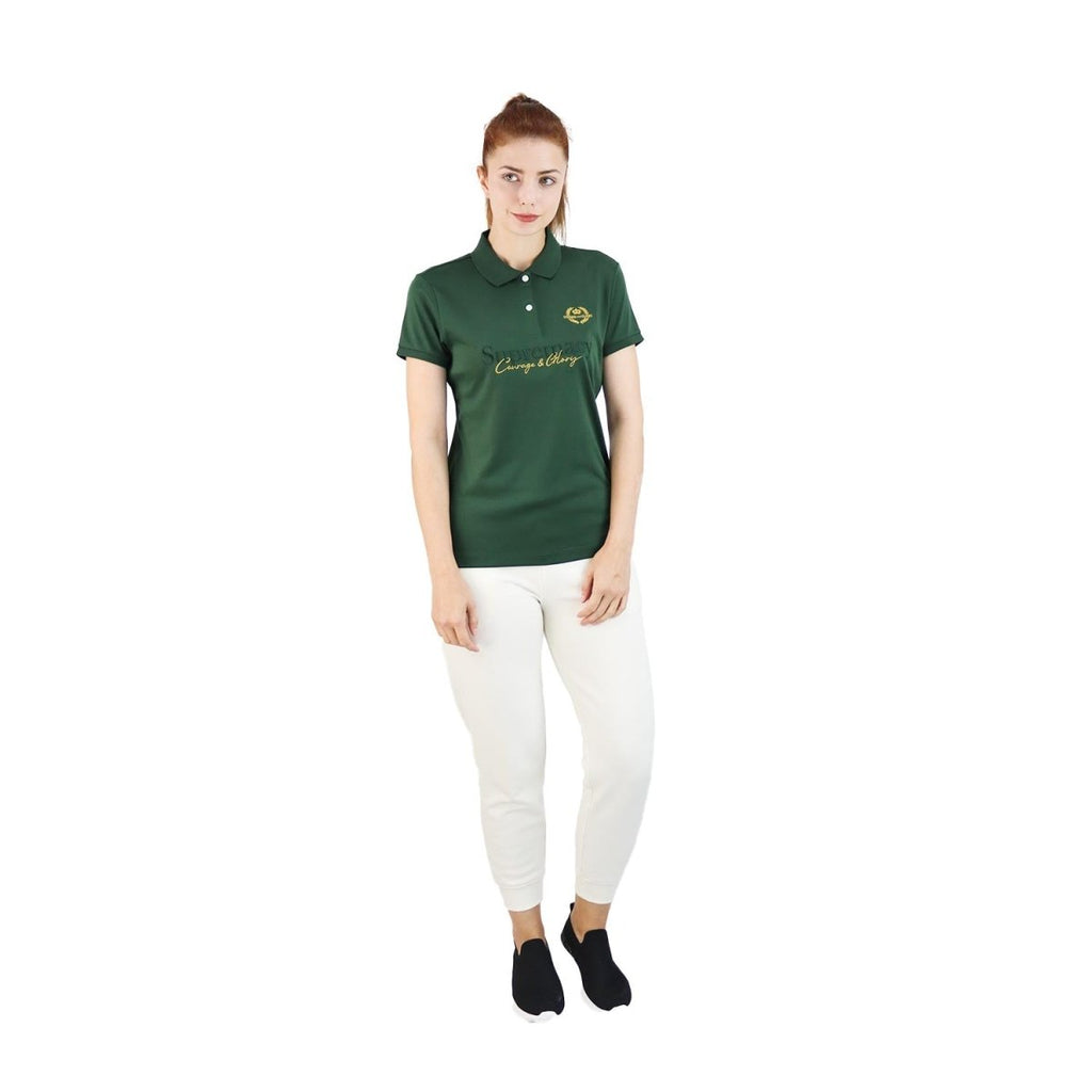 Giordano Women's Slim Fit Embroidery Bold Polo (Liquid Touch) - Premium Polo