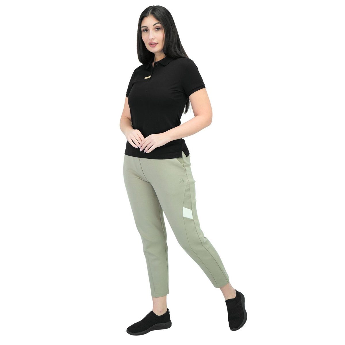 Women's Slim Fit Embroidery Bold Polo (Liquid Touch) - Giordano