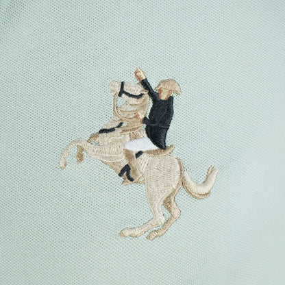 Women's Slim Fit Napoleon Embroidery Polo - Giordano