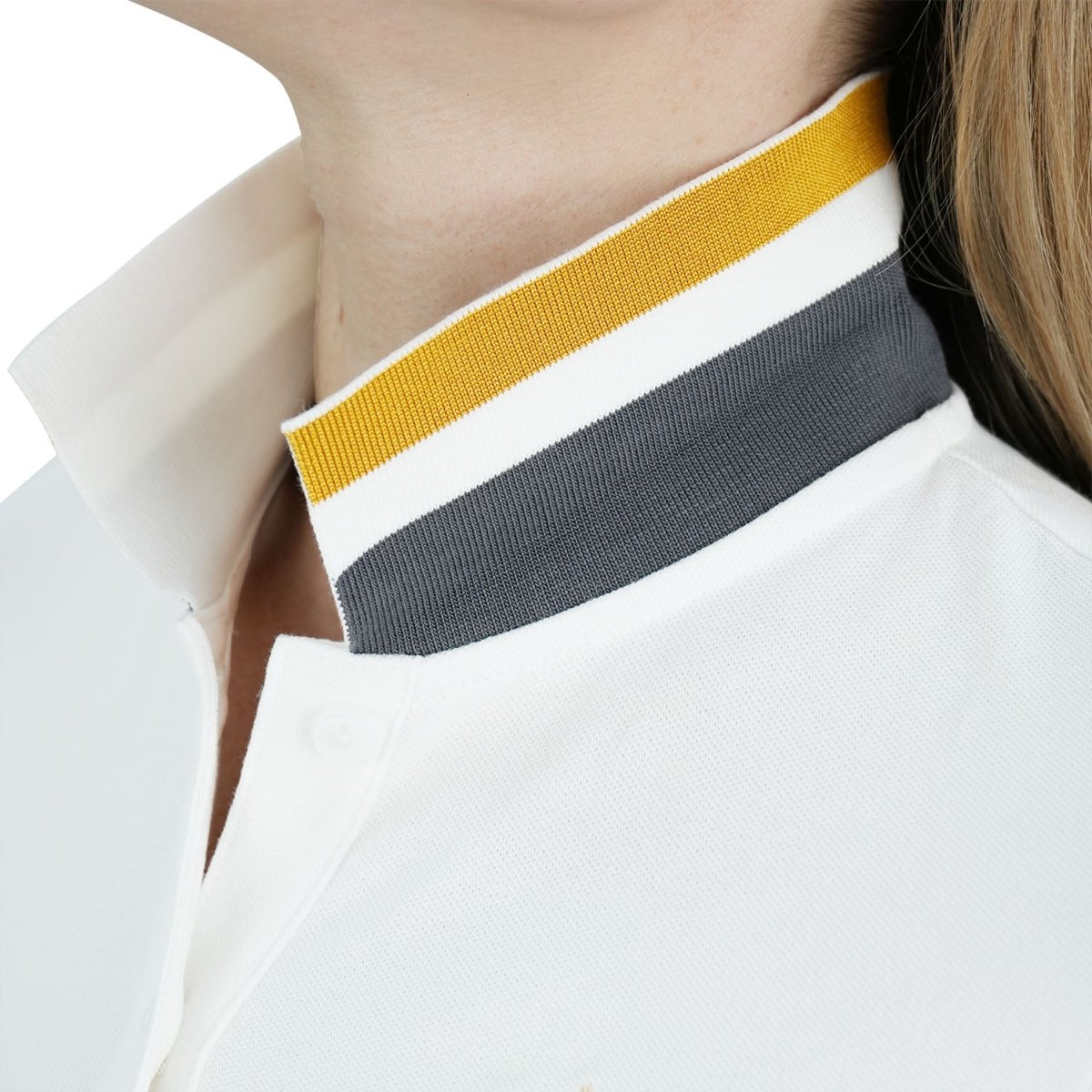 Women's Slim Fit Napoleon Embroidery Polo - Giordano