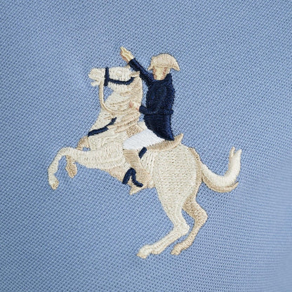 Women's Slim Fit Napoleon Embroidery Polo - Giordano