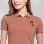 Women's Slim Fit Napoleon Embroidery Polo S - Shop Giordano