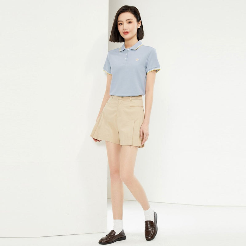 Women's Slim Fit Pique Polo Shirt S - Shop Giordano