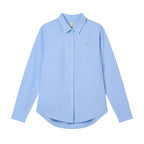 Women’S Slim Oxford Shirt With Embroidery S - Shop Giordano