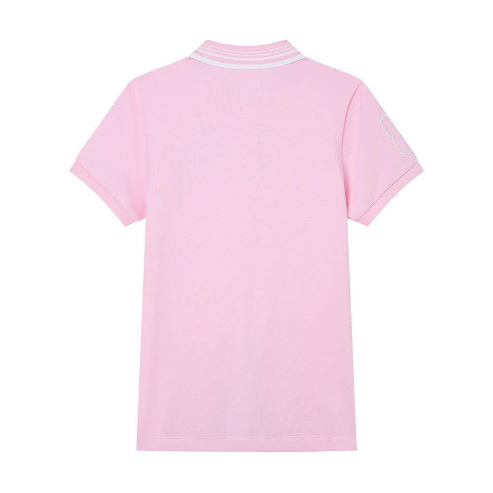 Giordano Women's Slim Pique Polo With 3D Lion Embroidery - Premium Polo