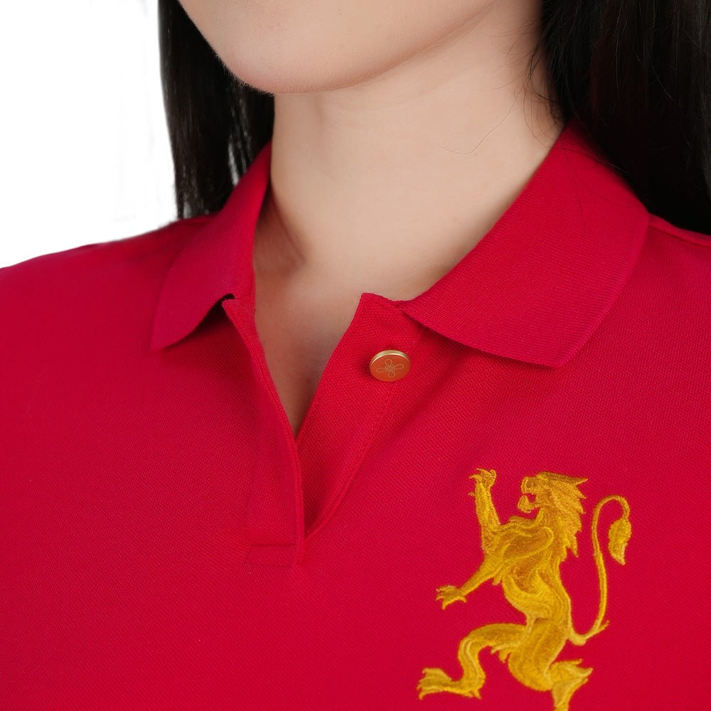 Women’S Slim Polo Shirt With 3D Lion Embroidery S - Shop Giordano