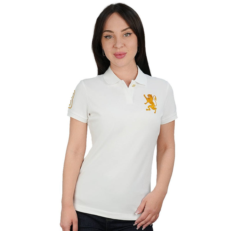 Giordano Women's Slim Polo Shirt With 3D Lion Embroidery - first_variant_option_2 Premium Polo for Giordano