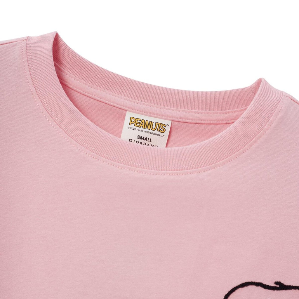 Giordano Women's Snoopy Boxy Fit Print Tee - Premium Print Tee