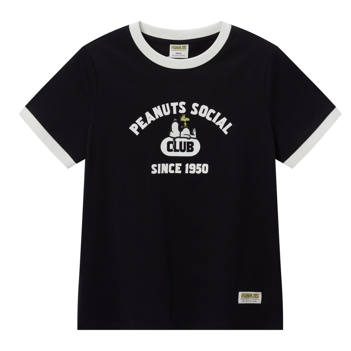 Giordano Women's Snoopy Peanuts Social Club Print Tee - Premium Print Tee