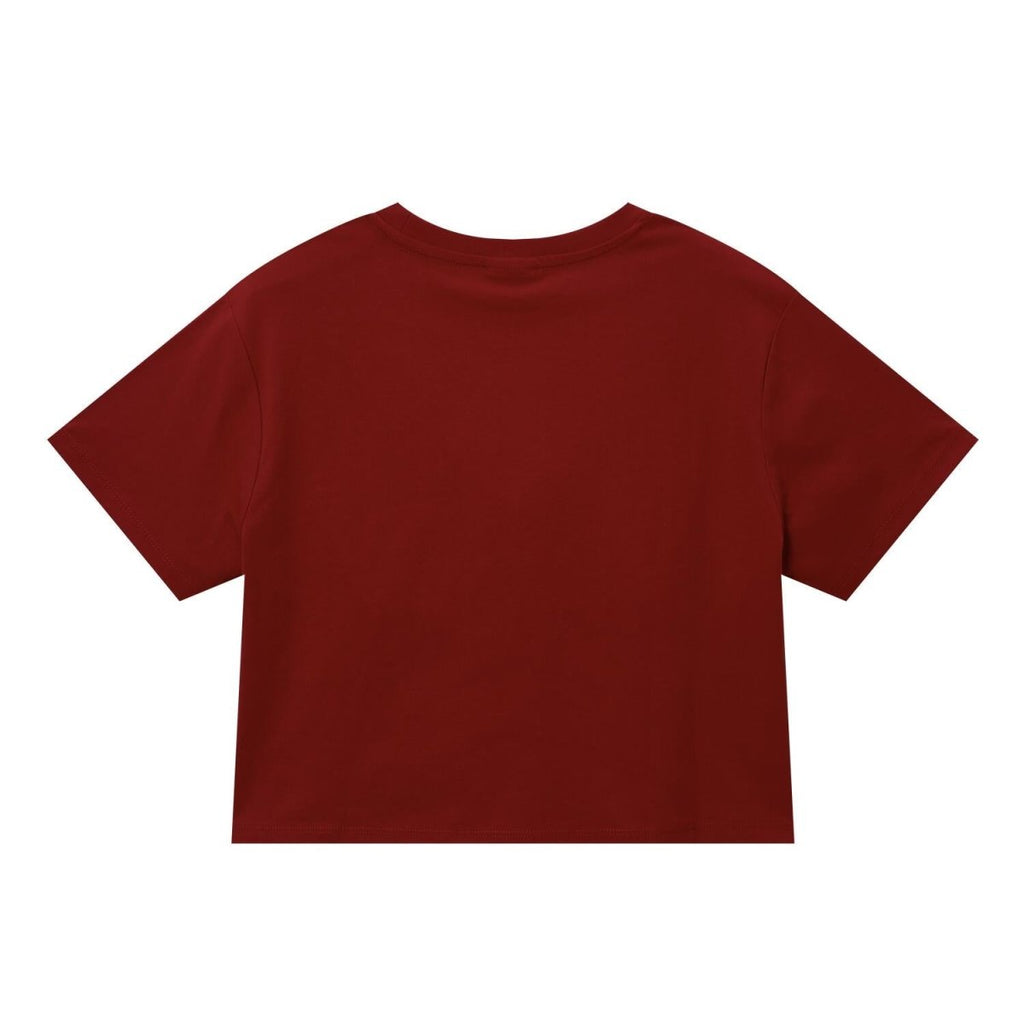 Giordano Women's Snoopy & Woodstock Print Crop Tee - Premium Print Tee