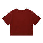 Giordano Women's Snoopy & Woodstock Print Crop Tee - Premium Print Tee