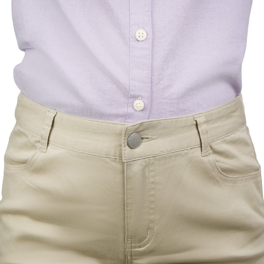 Giordano Women’s Mid - Rise Slim Tapered Stretch Twill Pants - first_variant_option_2 Premium Pants for Giordano