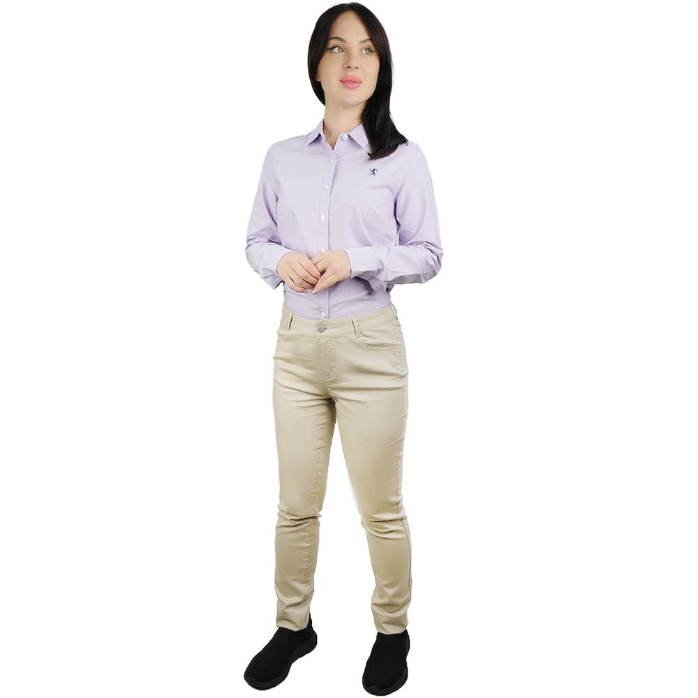 Giordano Women’s Mid - Rise Slim Tapered Stretch Twill Pants - first_variant_option_2 Premium Pants for Giordano