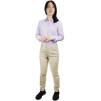 Giordano Women’s Mid - Rise Slim Tapered Stretch Twill Pants - first_variant_option_2 Premium Pants for Giordano