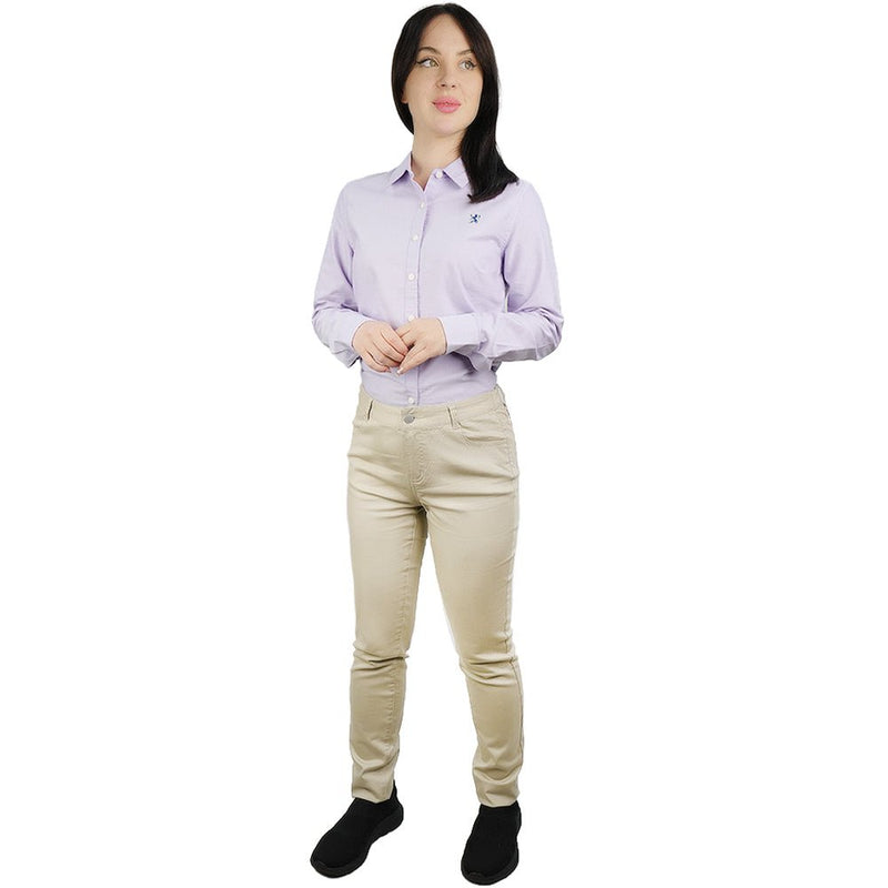 Giordano Women’s Mid - Rise Slim Tapered Stretch Twill Pants - first_variant_option_2 Premium Pants for Giordano