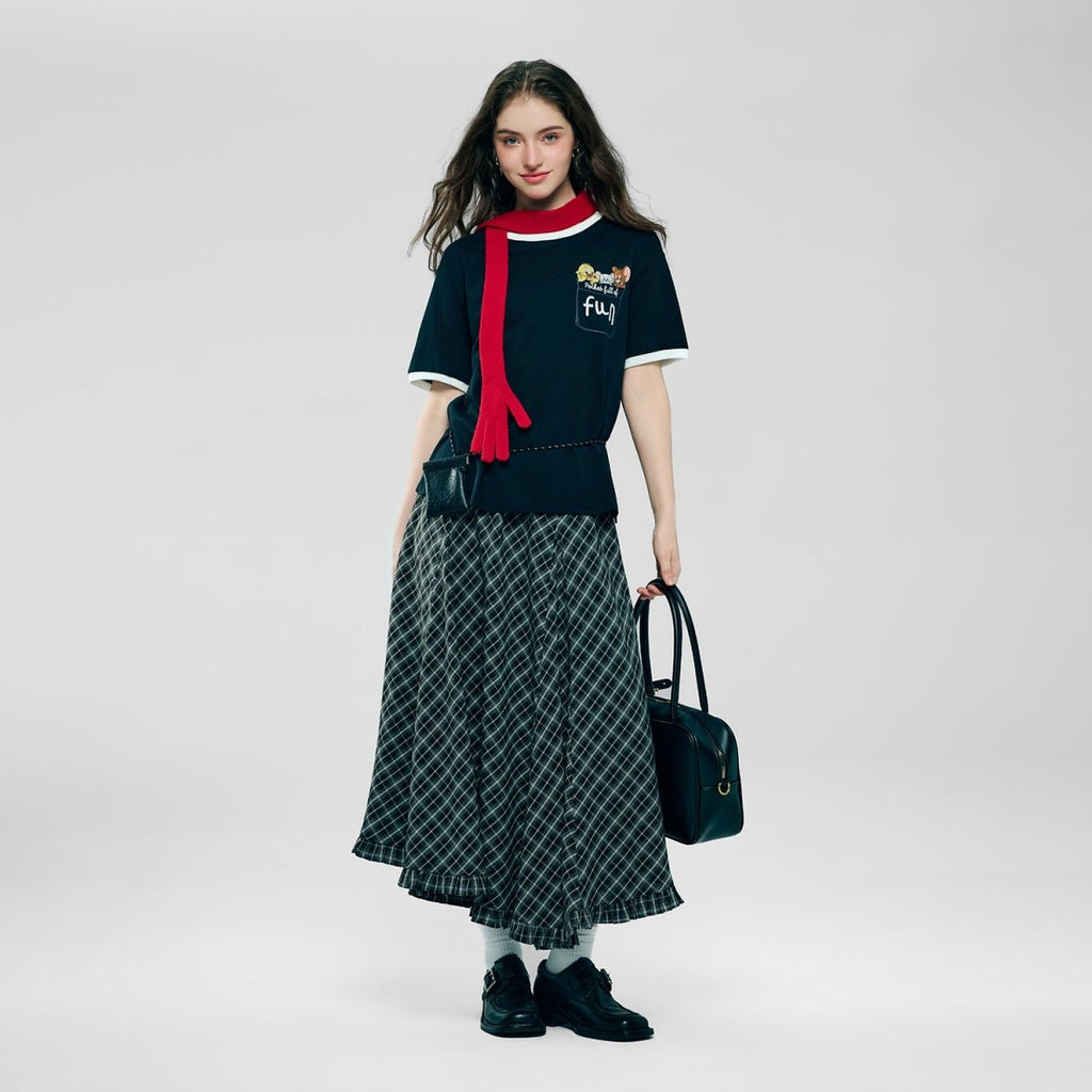 Giordano Women's Tom & Jerry Limited Edition Graphic Tee - Premium Print Tee