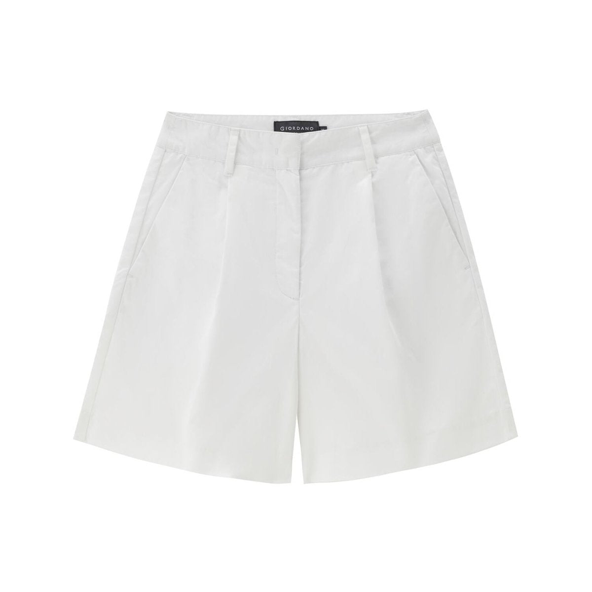 Women's Twill Wide Zipper Shorts | Korea Collection 26 - Shop Giordano