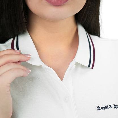 Women's Union Jack Polo Shirt - Cotton Lycra, Slim Fit - Giordano