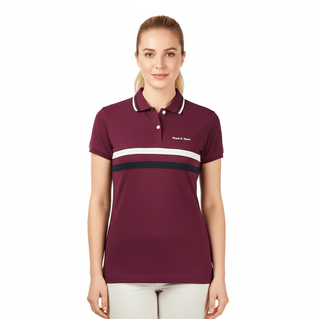Women's Union Jack Polo Shirt - Cotton Lycra, Slim Fit S - Shop Giordano